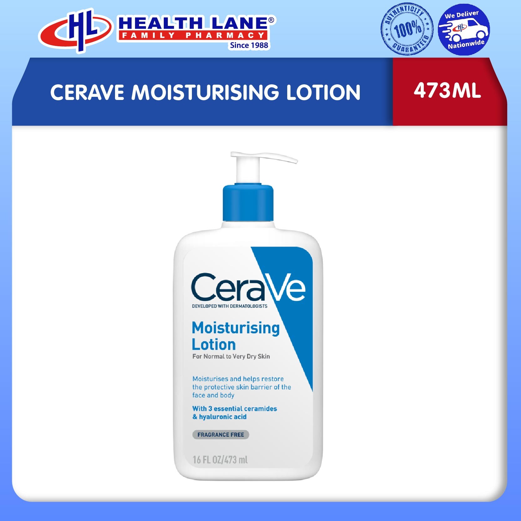 CERAVE LEMBAPURISING LOSYEN (473ML)